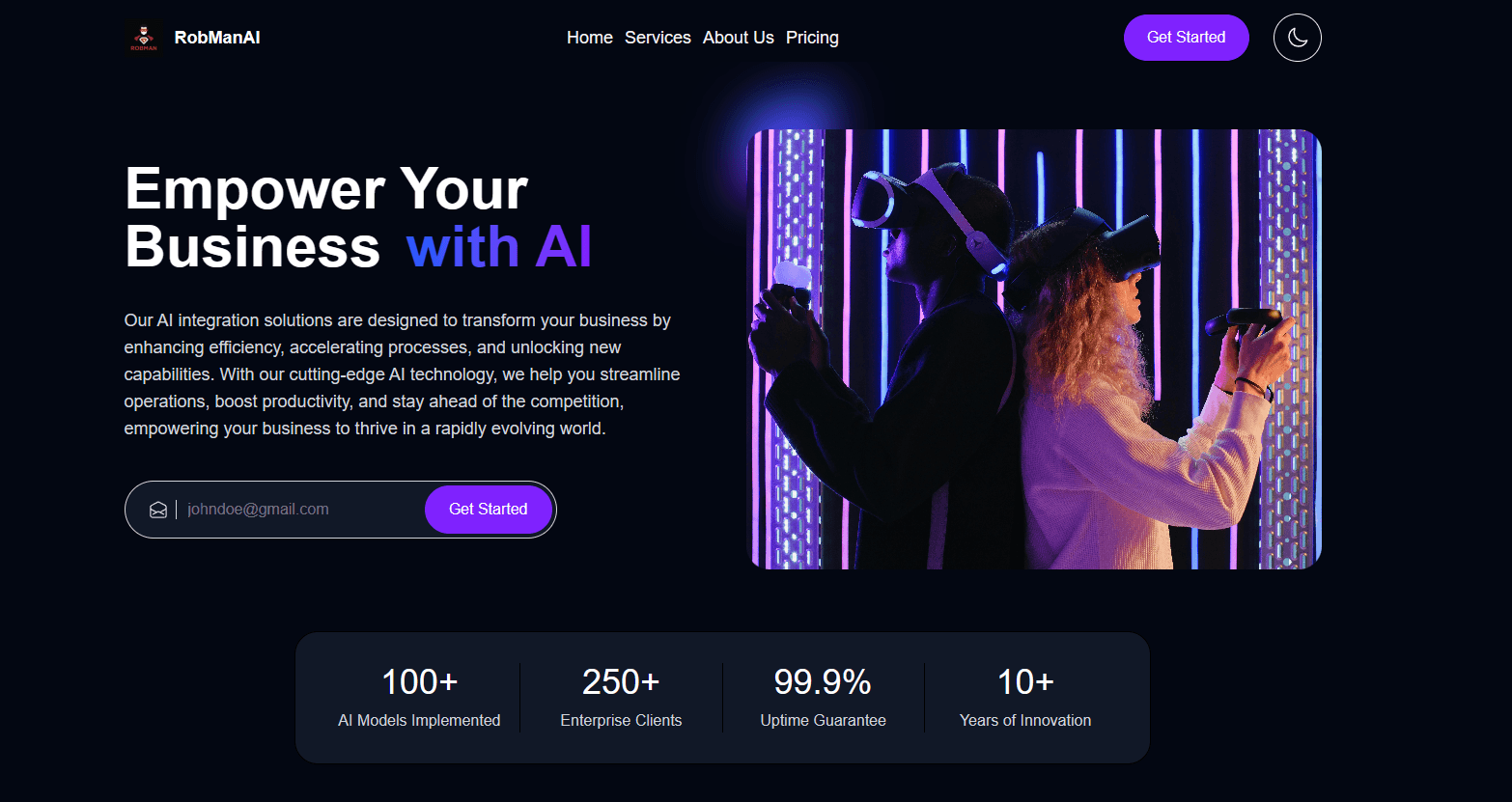 AI SaaS Landing Page